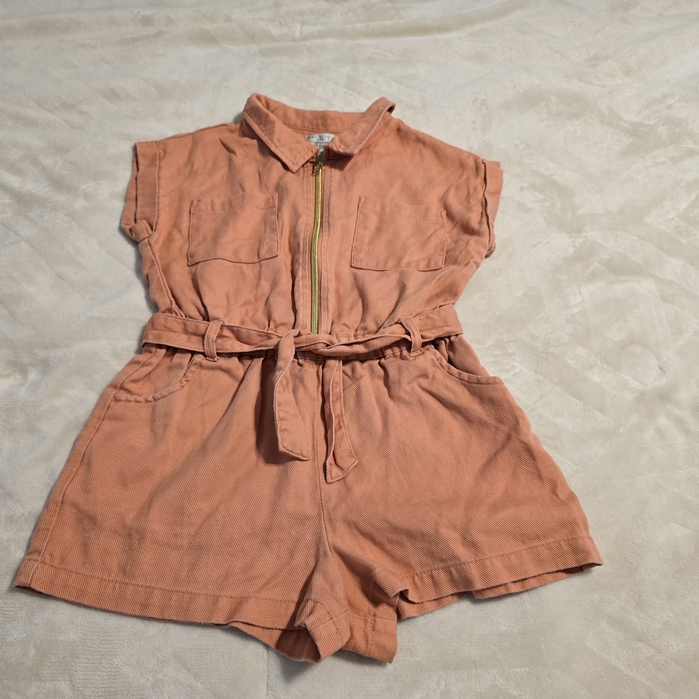 Max Studio Kids Romper in Coral
